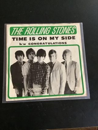 The Rolling Stones Time Is On My Side Congratulations London Picture Sleeve 7”