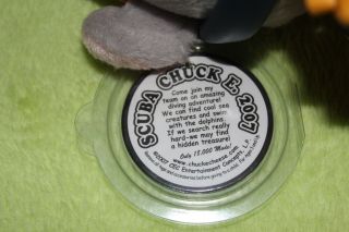 Chuck E Cheese C.  E.  C.  Diving Team Scuba Plush w Tag and Protector Collectible 5