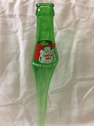 Vintage Stretched CANADA DRY GINGER ALE Bottle Glass Art Pop 19 3/4” Shape 3