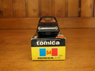 TOMY Tomica 54 HONDA CITY Turbo,  Made in Japan vintage pocket car Rare 6