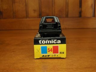 TOMY Tomica 54 HONDA CITY Turbo,  Made in Japan vintage pocket car Rare 7