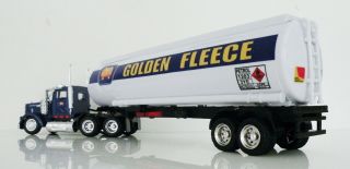GOLDEN FLEECE BLUE W900 DAY CAB PETROL / OIL TANKER FUEL TANKERS 1/43 TRUCKS 5