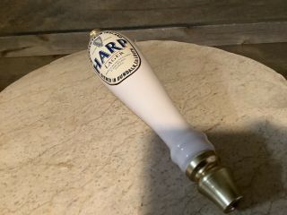 Harp Lager Rare Style Dundalk 11.  5 " Beer Ceramic Keg Tap Handle Shift Knob Vinta