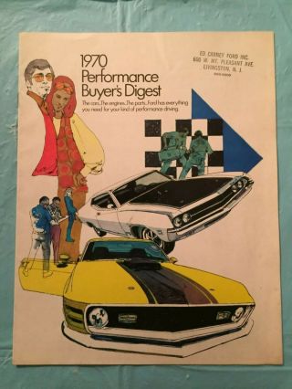 1970 Ford " Torino Cobra & Gt - Boss 302 - Mach 1 - Ranchero - Bronco " Dealer Brochure
