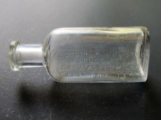 Gooding & Shuchrue Druggist Knoxville Tenn Tn Tennessee Medicine Bottle 68