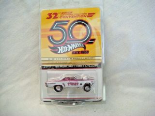 Hot Wheels Bp Convention Only Rr Pink/white 65 Mercury Comet Cyclone