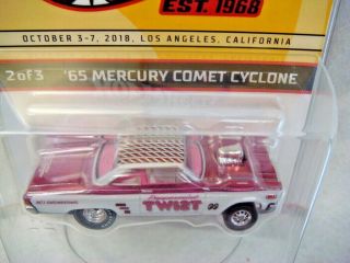 Hot Wheels BP Convention only RR Pink/White 65 MERCURY COMET CYCLONE 5