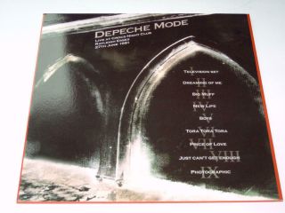 DEPECHE MODE - LIVE AT CROCS NIGHT CLUB 1981 - LP VINYL RARE CONCERT ALBUM B001 2