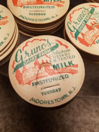 Qty.  298 Nos Vintage Milk Bottle Caps Gruno 