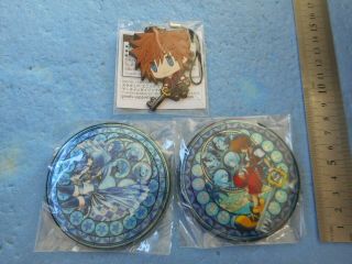 Japan Anime Manga Kingdom Hearts Strap & Badge Set (y2 274