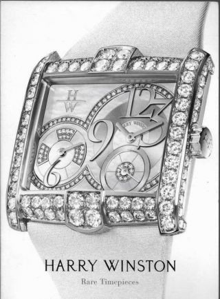 Harry Winston Rare Timepieces Watches Diamonds Men Women Jewelry Booklet Sales