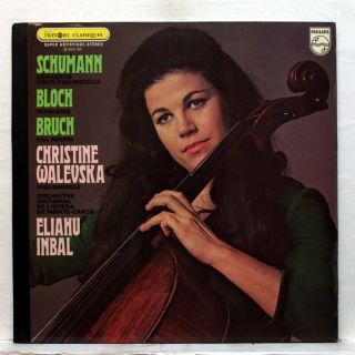 Christine Walevska - Bruch Kol Nidrei Schumann Concerto Bloch - Philips Lp Ex,