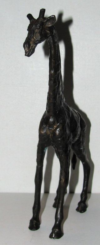 Very Detailed Cast Bronze Brass African Giraffe Sculpture Figure 3