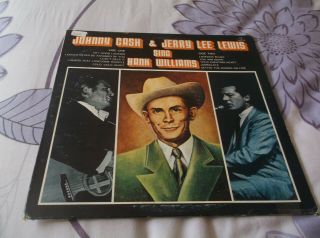 Johnny Cash & Jerry Lee Lewis,  Sing Hank Williams,  Sun Records Lp Vinyl