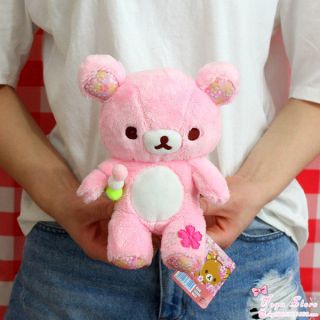 Hot San - X Relax Brown Bear Rilakkuma 8 " Soft Plush Doll Toy Pink Kids Favor Gift