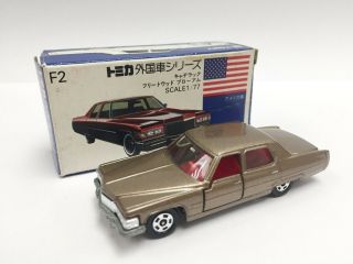 Tomica F2 - 1 - 13 Cadillac Fleetwood Brougham (m.  Brown)
