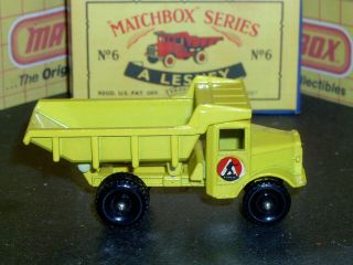 Matchbox Lesney Euclid Quarry Truck 6 b2 BPW D - C bif pin SC1 EX/NM crafted box 4
