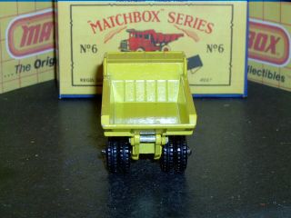 Matchbox Lesney Euclid Quarry Truck 6 b2 BPW D - C bif pin SC1 EX/NM crafted box 6
