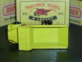 Matchbox Lesney Euclid Quarry Truck 6 b2 BPW D - C bif pin SC1 EX/NM crafted box 7