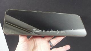 Vtg Car Auto Vanity Clip On Visor Mirror Buick Is A Beauty Too Advertising