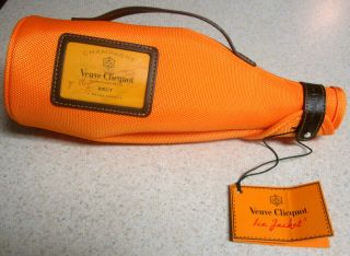With Tags Veuve Cliquot Travel Ice Jacket Made In France Leather Handle