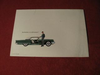 1959 Ford Thunderbird Dealer Sales Brochure Vintage Booklet Showroom 4