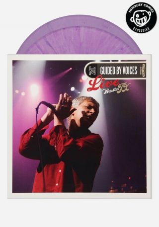 Guided By Voices Live Austin Tx Newbury Comics Ltd Purple Marbled 2x Vinyl Lp