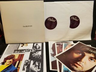 The Beatles White Album (capitol - Sebx - 11841,  1978) White Vinyl W/posters