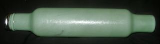 Bodecker & Sons Flour Mill Advertising Jadite Glass Ice Water Rolling Pin 2