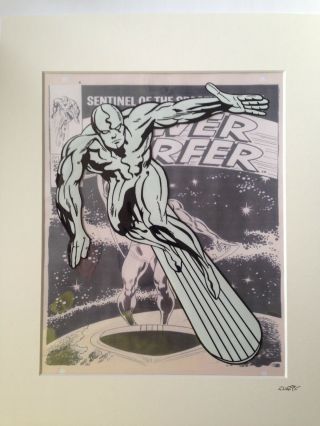The Silver Surfer - Marvel Comics - Hand Drawn & Hand Painted Cel