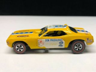 Hot Wheels Redline 1969 Don Prudhomme The Snake Coca - Cola Yellow Black Interior