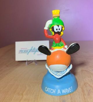 Vtg 1989 Looney Tunes Marvin The Martian Catch A Wave Plastic Figurine Applause