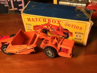 Vintage Matchbox Never Played With Box No K6 Allis Chalmers Earth Mover