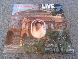 LATA MANGESHKAR - LIVE AT THE ROYAL ALBERT HALL LONDON 2X LP / HMV EMI 6