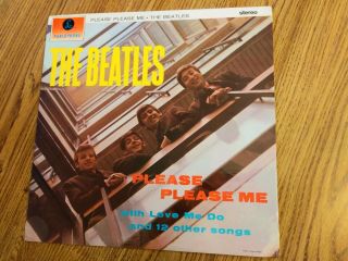 The Beatles “please Please Me” 1968 Rare U.  K.  Pressing Stereo Lp Near Cond