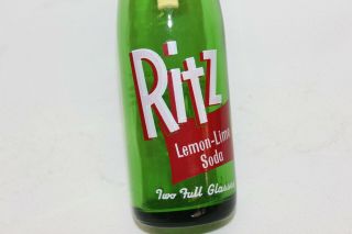 Ritz Lemon - Lime Soda Bottle,  St.  Louis,  Missouri 1955