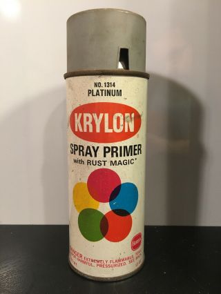 Vintage Krylon No.  1314 Platinum Spray Paint Can