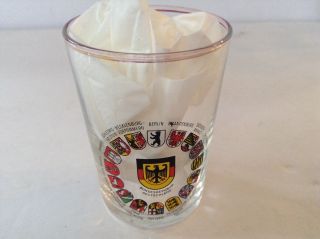 Vintage Shot Glass Souvenir Of Bundesrepublik Deutschland Germany