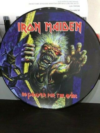 Iron Maiden No Prayer For The Dying Promo Picture Disc