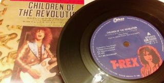 T Rex Children Of The Revolution 7 " Vinyl Japanese Odeon 1972 3 Track Rare ➕ Ex