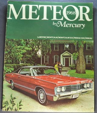 1968 Mercury Meteor Brochure Lemoyne Montcalm Rideau Canadian