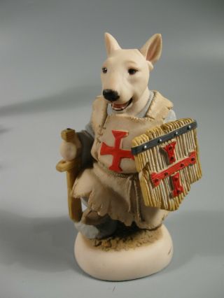 Robert Harrop Doggie People Bull Terrier Puppy Knights Apprentice England