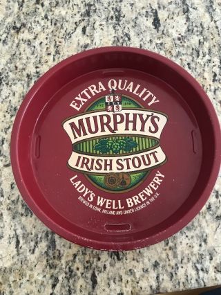 Rare Murphy Irish Stout Beer Tray Lady’s Well Brewery Brewed In Cork,  Ireland 2
