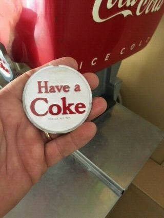 Coca Cola Dole Soda Fountain Dispenser Medallion Have A Coke Part Machine