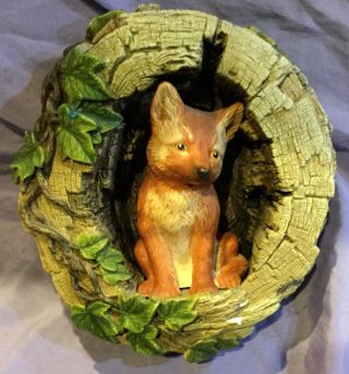 Fox In Log Wall Hanging Bossons