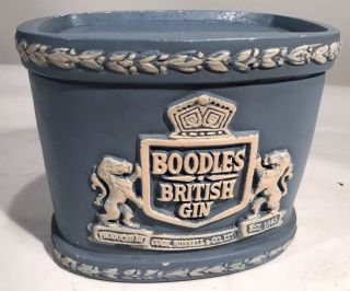 Rare Blue Boodles British Gin Bottle Retail Display Stand London Dry Gin