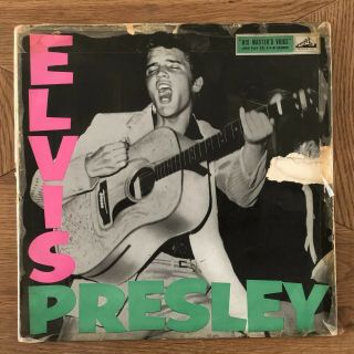 Elvis Presley Rock N Roll First Uk Press On Hmv Label 1956 Hmv Vinyl Lp