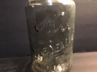 Kerr Wide - Mouth Quart & Mason Jar Sand Springs Oklahoma 1915 Bubble Glass 2
