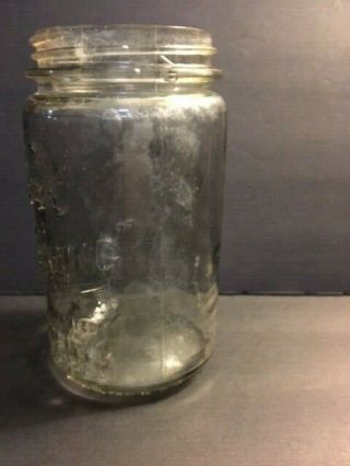Kerr Wide - Mouth Quart & Mason Jar Sand Springs Oklahoma 1915 Bubble Glass 4