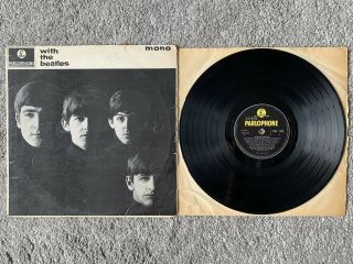 The Beatles - With The Beatles (uk Vinyl Lp,  1963).  1st Pressing,  Mono,  Vg/vg